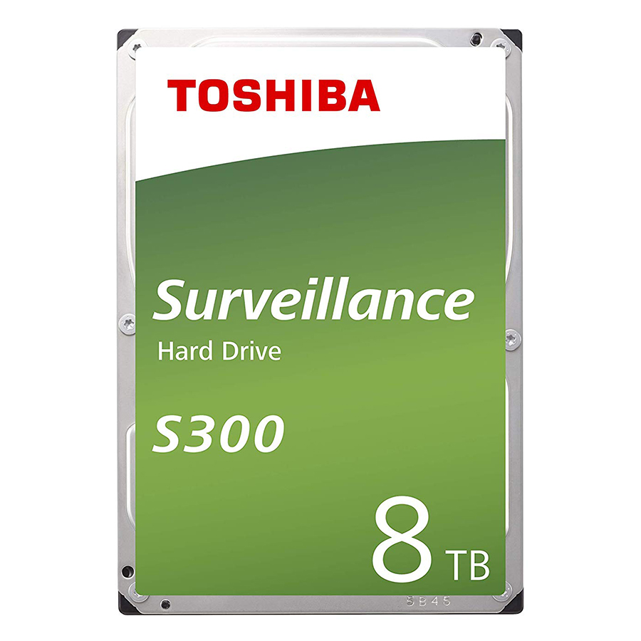 Ổ Cứng HDD Toshiba S300 3.5&quot; 8TB Surveillance 256MB 7200rpm SATA3 HDWT380UZSVA - Hàng Chính Hãng