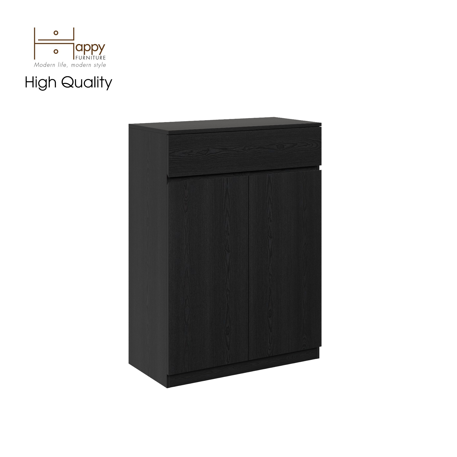 [Happy Home Furniture] OLA, Tủ lưu trữ 2 cánh mở - 1 ngăn kéo, 80cm x 40cm x 110cm ( DxRxC), TCM_078