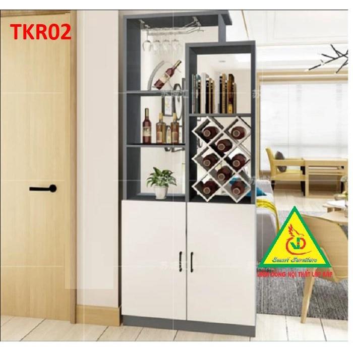 TỦ KỆ TRANG TRÍ KIÊM VÁCH NGĂN TKR02 - Nội thất lắp ráp Viendong Adv