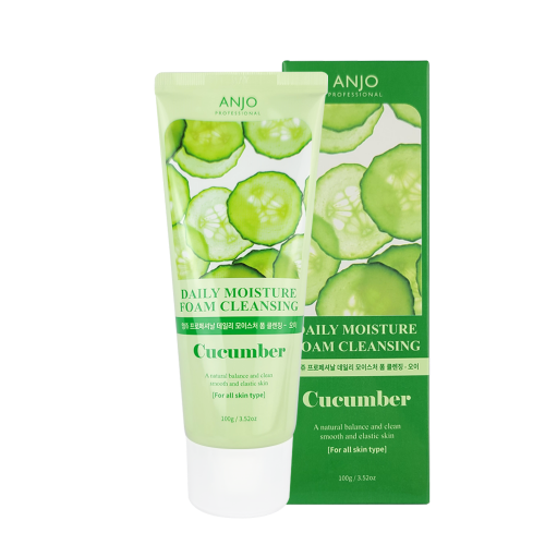 SỮA RỬA MẶT DƯA LEO ANJO PROFESSIONAL DAILY MOISTURE FOAM CLEANSING CUCUMBER 100g