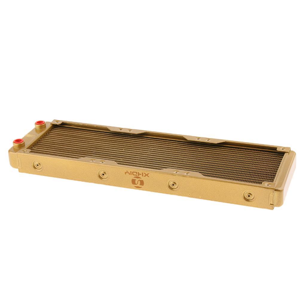 Aluminum Radiator 10Pipe Water Cooler Cooling Heatsink Heat Exchanger 360mm