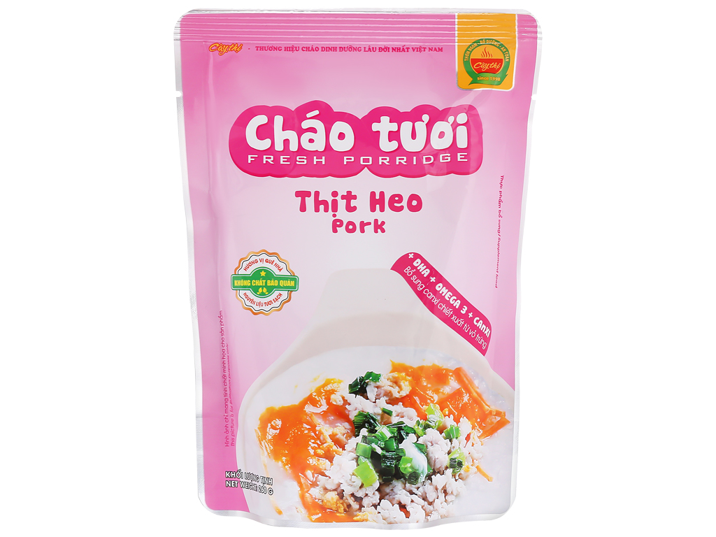 Cháo tươi thịt heo Cây Thị gói 260g