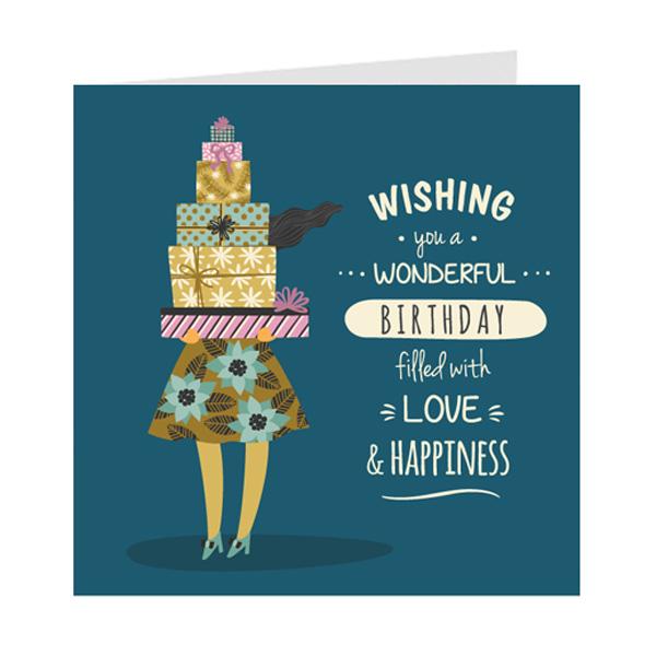 Thiệp sinh nhật Birthday - Thiệp Grey nhỏ 9x9cm - 09BD20