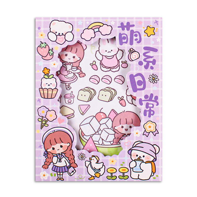 Set 50 Hình Dán Sticker Cute, Hộp Sticker Trang Trí Dễ Thương