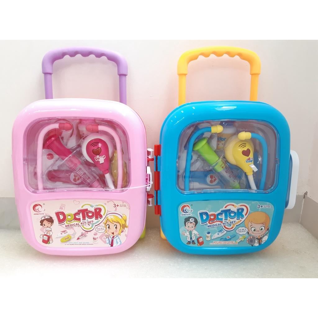 Đồ chơi vali kéo bác sĩ có nhạc đèn cho bé sẵn pin RUBY BABY KIDS TOYS - đồ chơi trẻ em hóa thân bác sĩ