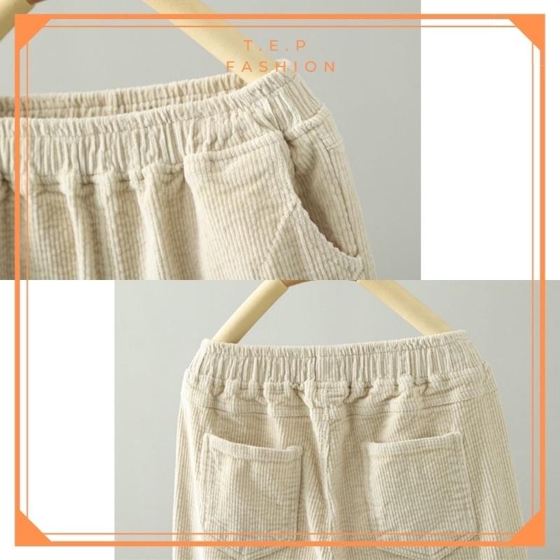 Quần Nhung Baggy Cạp Chun Kiểu dáng Hàn Quốc cho Nữ m098 Tep Fashion BAGGY-NHUNG02