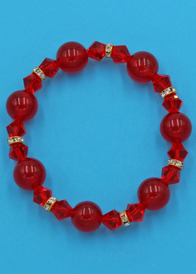 Chuỗi tay đá thạch anh đỏ 12 ly FTHOO21