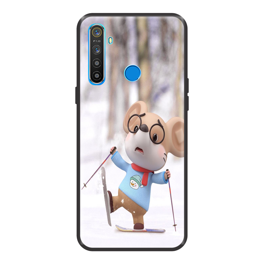 Ốp lưng TPU viền dẻo cho điện thoại REALME 5 Hình Chuột Tết 2020 - Mẫu 21