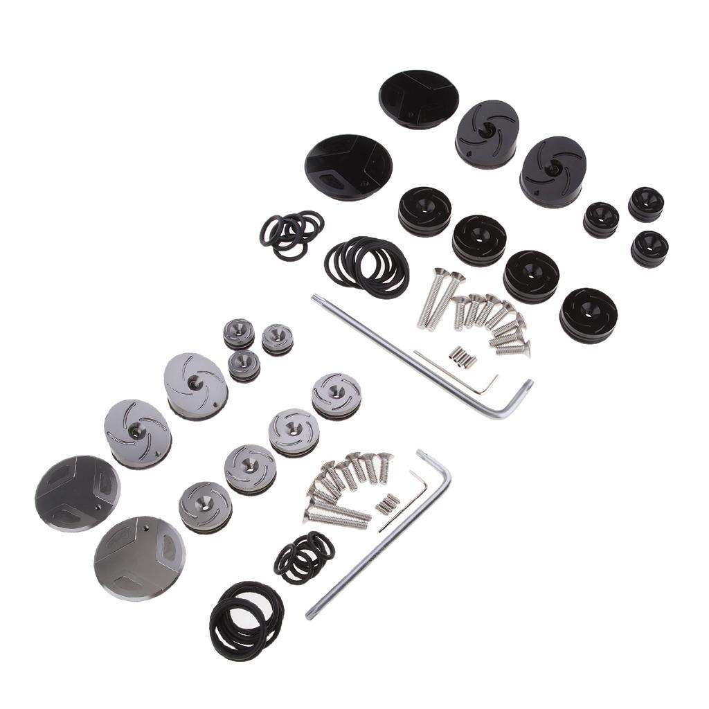 Motorcycle Frame Hole Cover Caps Set for 2014-2017