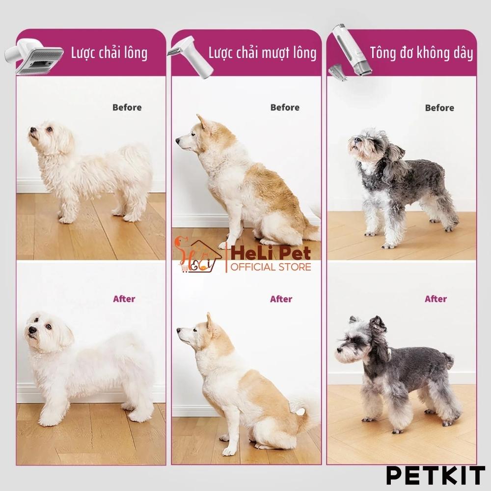 Máy Cắt, Tỉa, Hút Lông Chó Mèo 5 Công Dụng PETKIT AirClipper 5-in-1 Pet Grooming Kit - HeLiPet