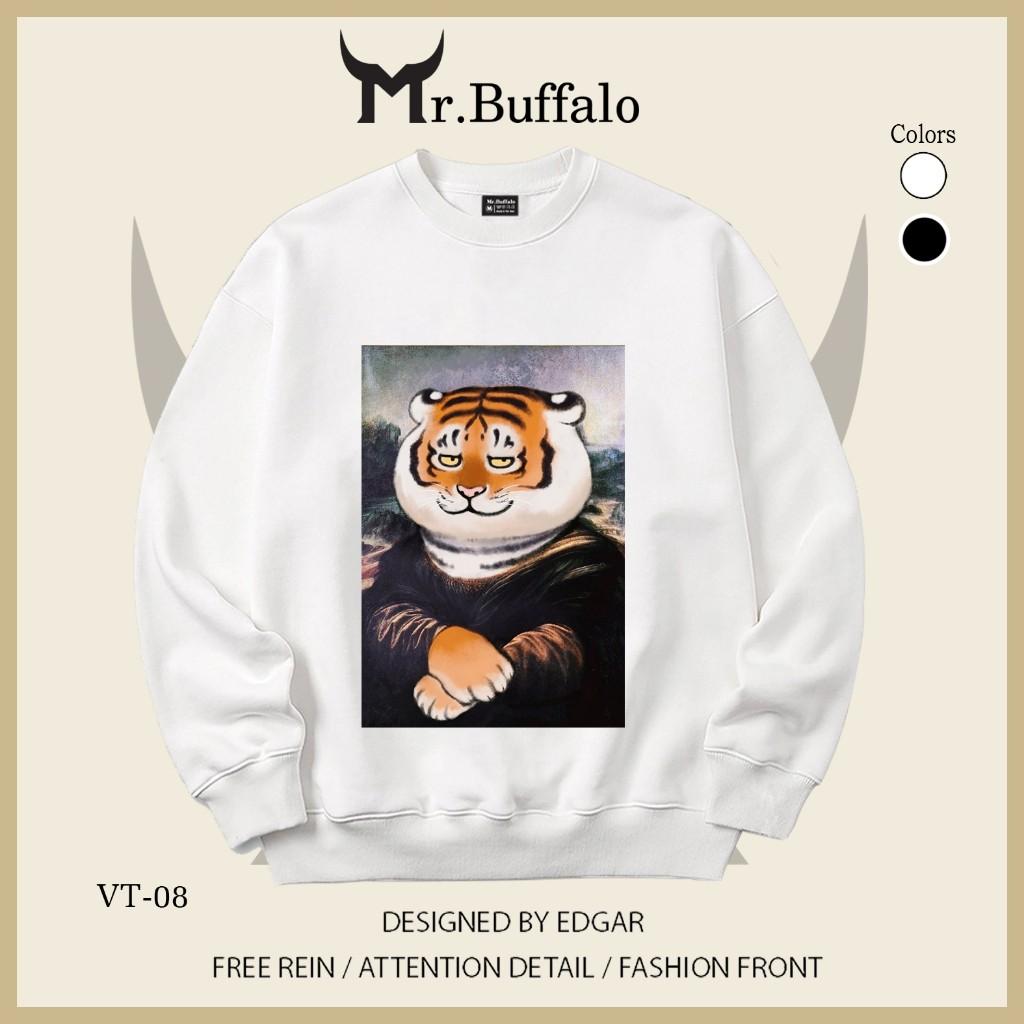 Áo Sweater Hổ Cosplay nghệ thuật Mr.Buffalo - VT08 Đen