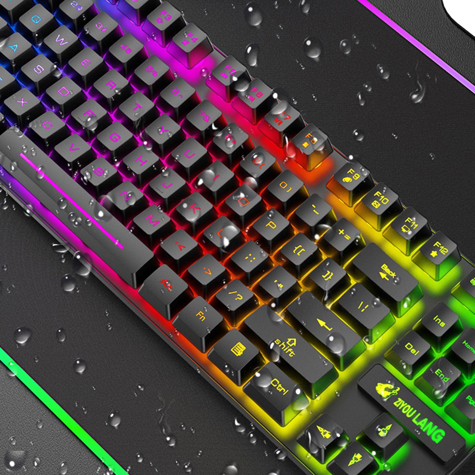 Gaming Wireless RGB Backlit Keyboard and Mouse Combo 2400dpi