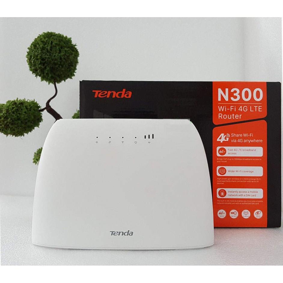 BỘ PHÁT WIFI TENDA 4G / 3G LTE - 4G03 A B - CÓ CỔNG LAN - CHÍNH HÃNG 36 THÁNG Văn Phòng Xe Khách Lắp Cam ZTE Huawei