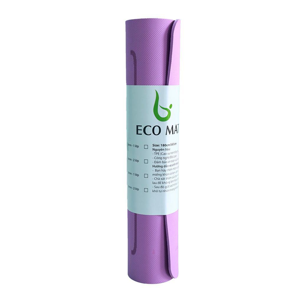 Thảm TPE Định Tuyến Thương Hiệu ECO 6 Li 1 Lớp, TẶNG Túi Đựng Thảm 686