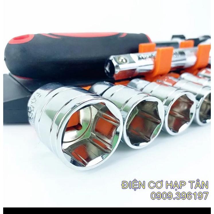 Bộ Tuýp, Bộ Khẩu 1/2 , 1/4, cho anh em sửa xe, bộ đầu khẩu mở siết ốc