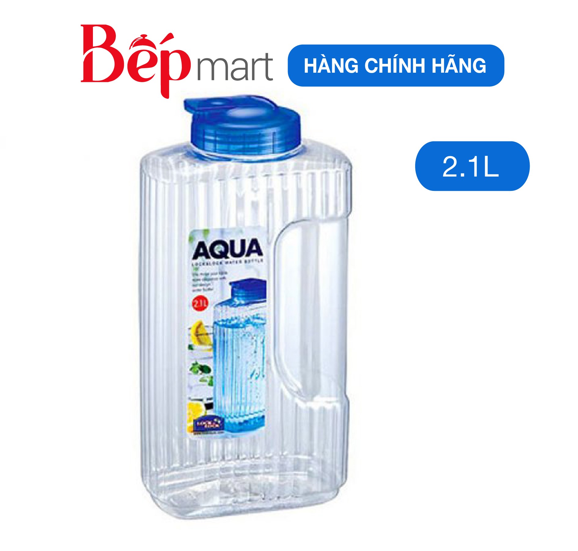 Bình nước nhựa Pet LocknLock HAP736 2.1L - Hàng chính hàng