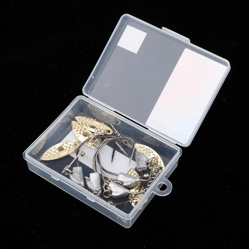 5pcs Weighted Fishing Hooks with Spoon Spring for Swimbaits 6.2g
