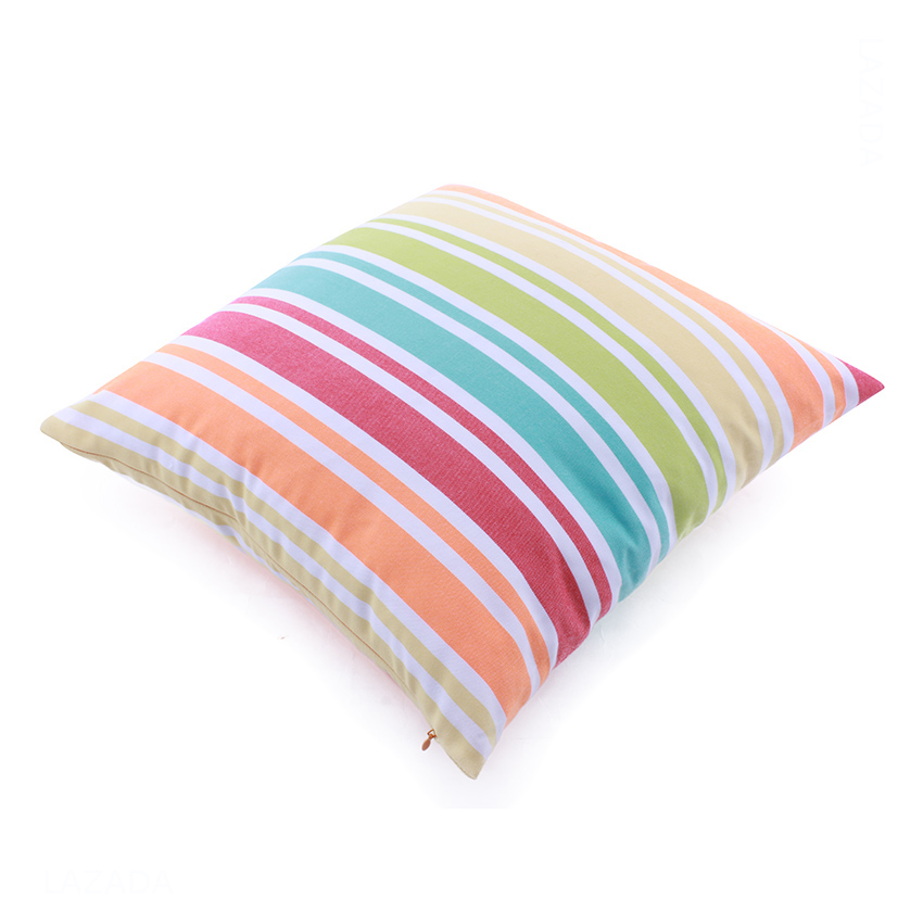 Gối Trang Trí Sofa Soft Decor 40 Orange Stripe Pattern