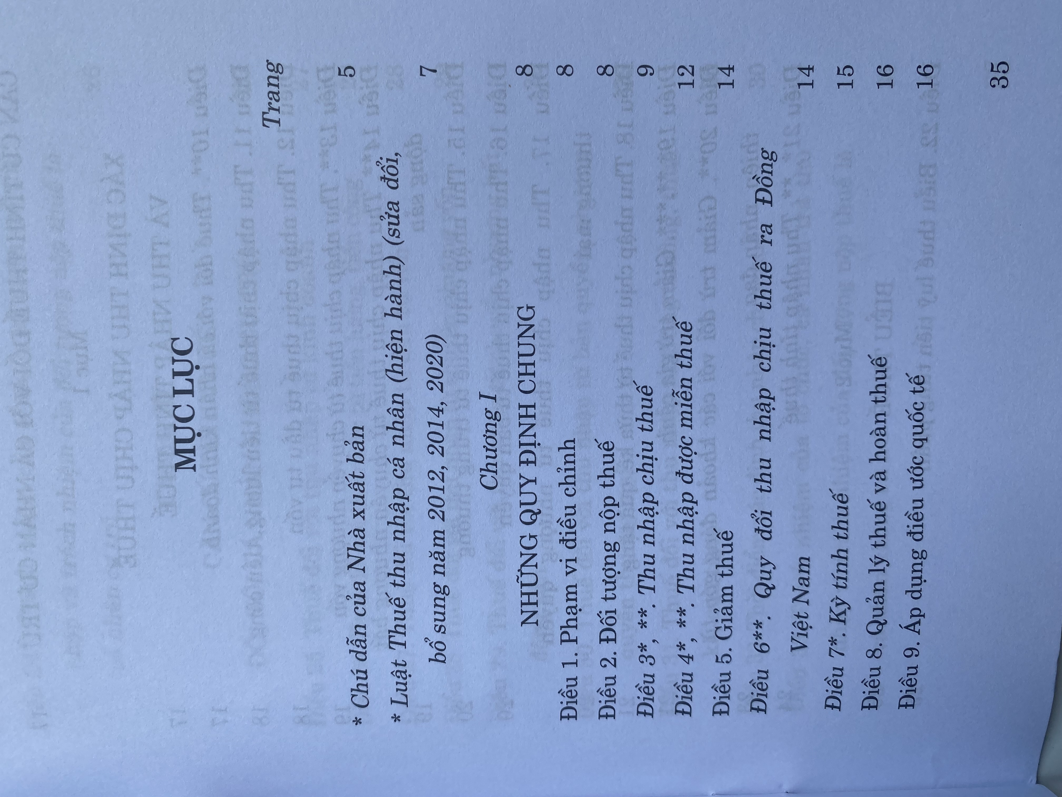 Sách- Luật Thuế Thu Nhập Cá Nhân ( Hiện Hành) ( Sửa đổi, bổ sung năm 2012,2014, 2020)