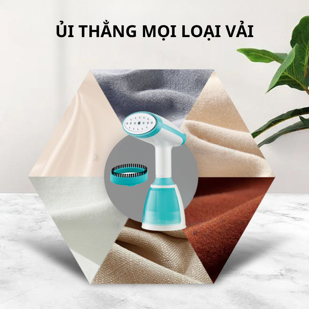 Bàn ủi hơi nước cầm tay đa năng Lumabella LB-62010 công suất cao 1500W, ủi phẳng nhanh, ủi được mọi loại vải - HÀNG CHÍNH HÃNG