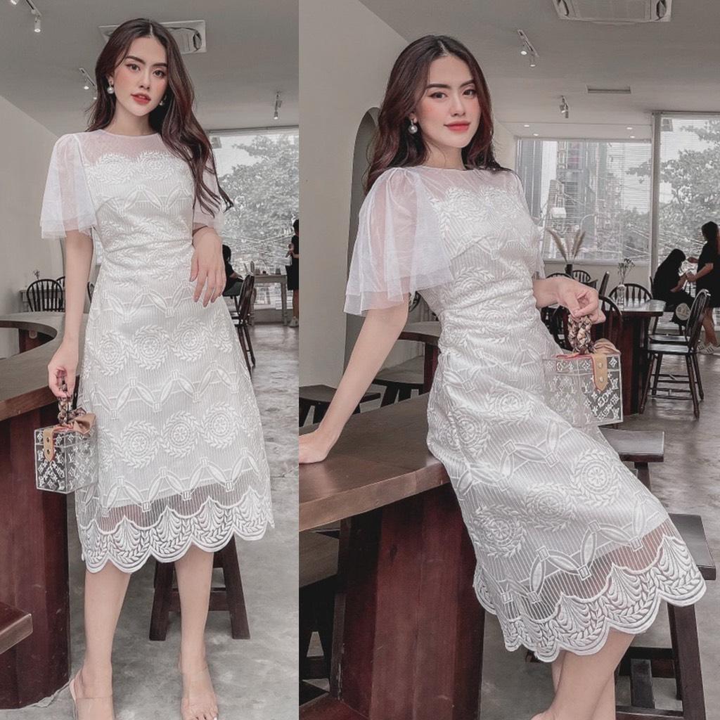 ĐẦM REN TAY LƯỚI 75302202