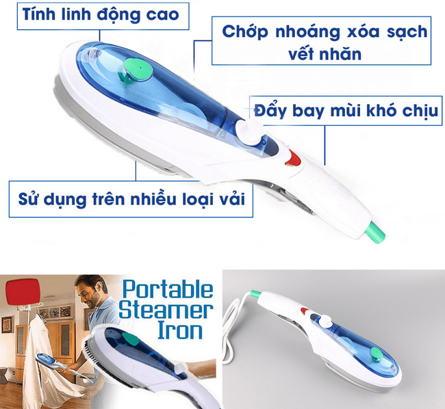 Bàn ủi mini du lịch nhỏ gọn ADG cao cấp - Hàng nhập khẩu