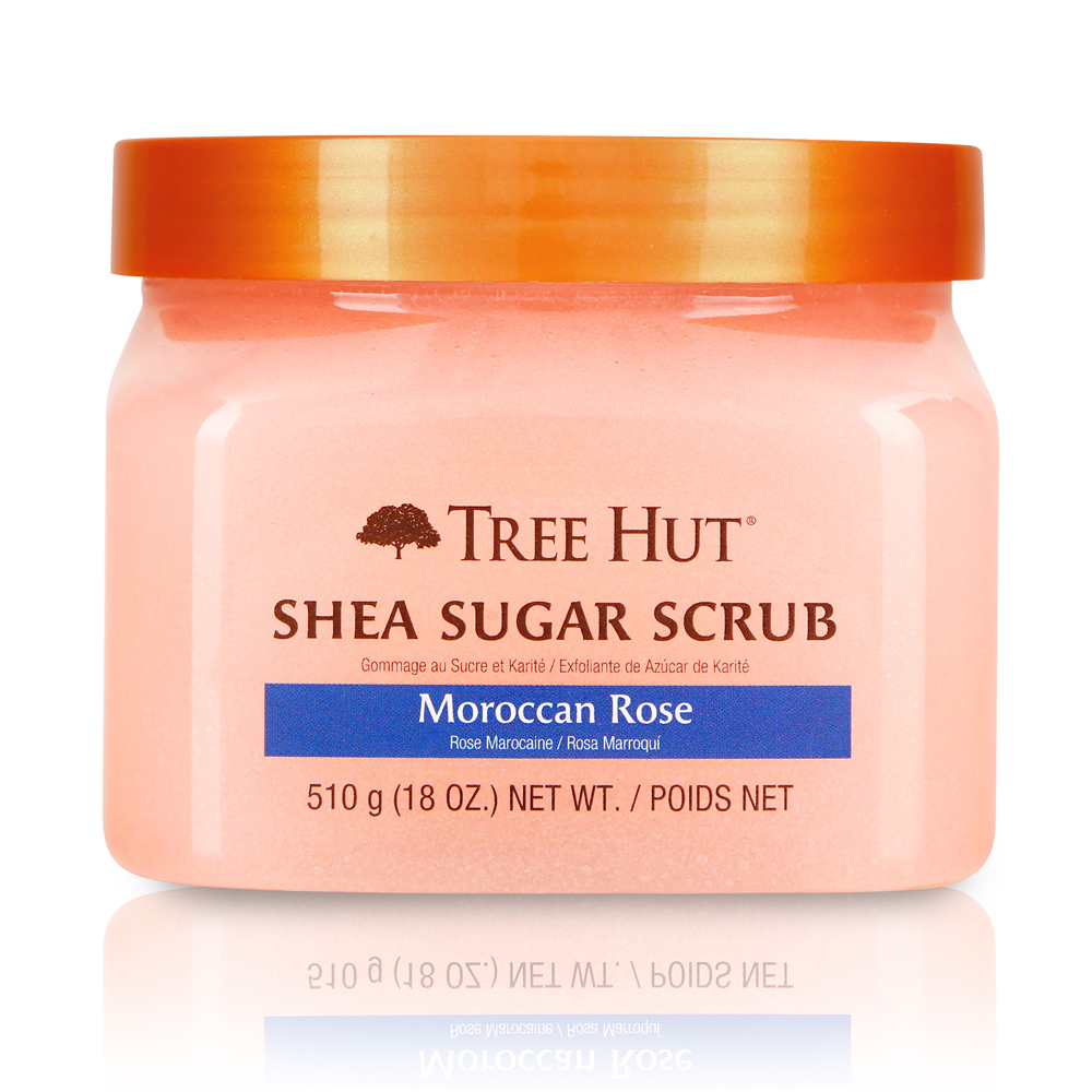 Tẩy tế bào chết cơ thể Tree Hut Shea Sugar Scrub In Moroccan Rose.