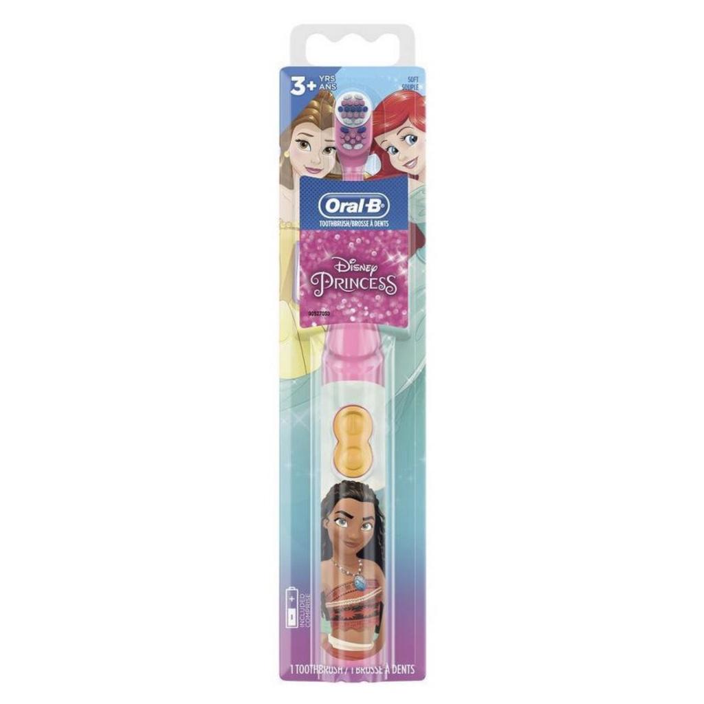 BÀN CHẢI TỰ ĐỘNG DÙNG PIN - SỢI MỀM CHO BÉ TRÊN 3 TUỔI Oral-B Kid's Battery Toothbrush, Frozen-Princes-Pixar-Star Wars