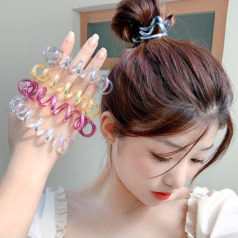 Cột tóc lò xo xoắn nhiều màu xinh xắn - Culi accessories