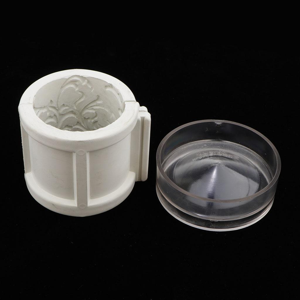 Rubber Mold Art Molds Cylinder Molds for Concrete, DIY Coaster/Flower Pot/Ashtray/Pen Candle Soap Holder