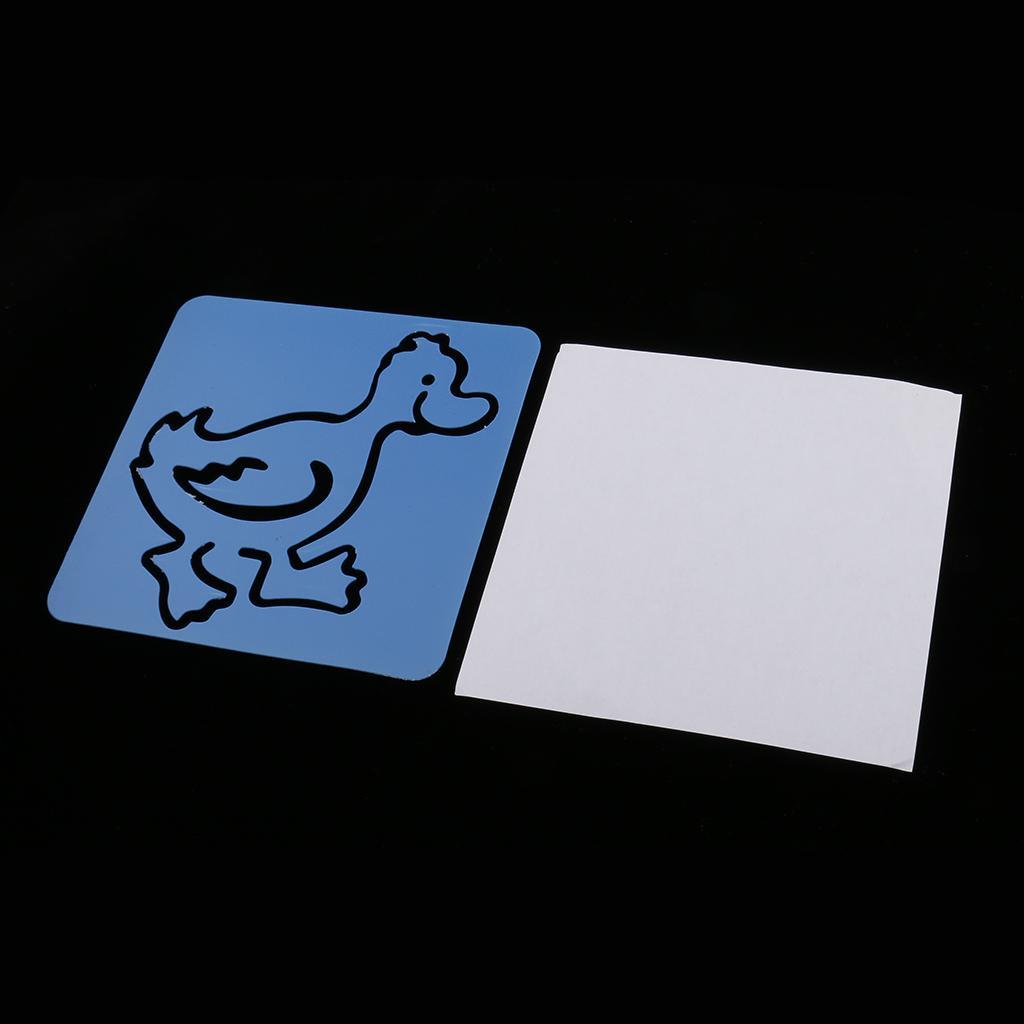 12 Piece Plastic Drawing Ruler Templates Stencils for Kids Educational Toys DIY