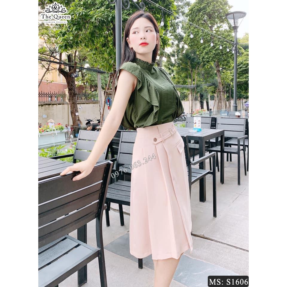 Set S1606 cổ cao sát nách - The Queen Fashion - Có ảnh chụp chi tiết của shop