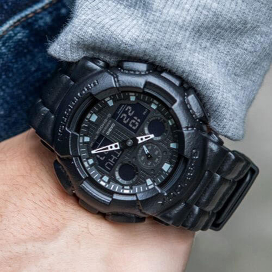 Đồng hồ nam dây nhựa Casio G-SHOCK GA-100BT-1ADR