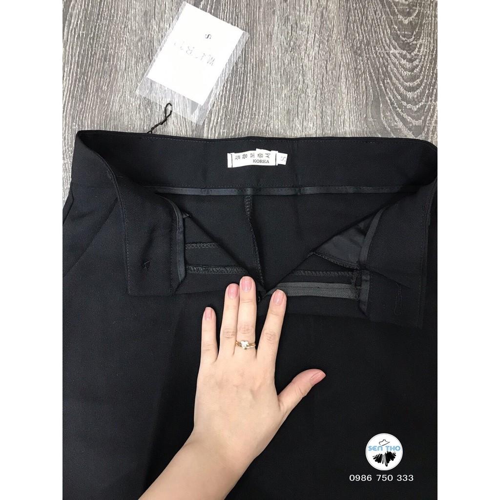 Quần Suông Nữ Công Sở Ống Rộng, Quần Culottes Có Khóa Kéo Siêu Xinh. Mặc Chân Dài Miên Man