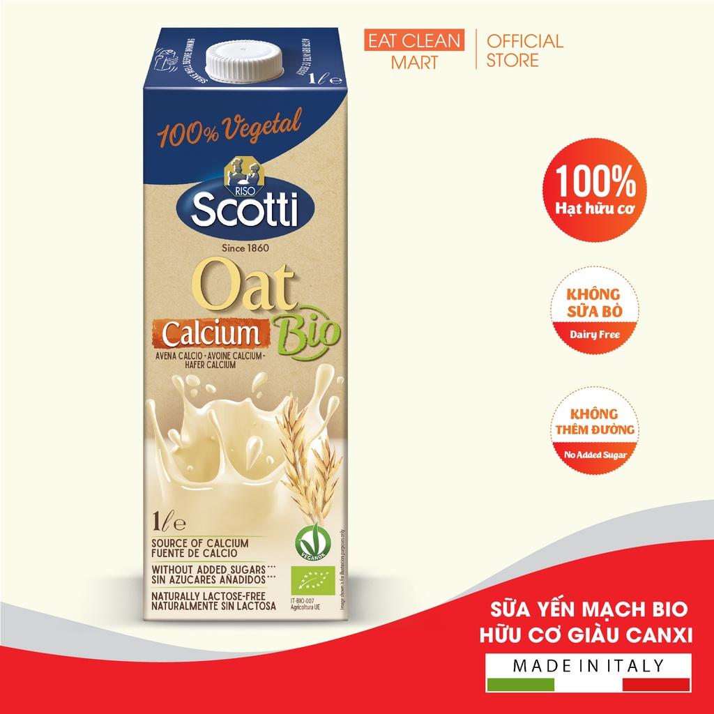 Sữa Yến Mạch Hữu Cơ Giàu Canxi Riso Scotti - BIO Calcium Oat Drink - Hộp 1L