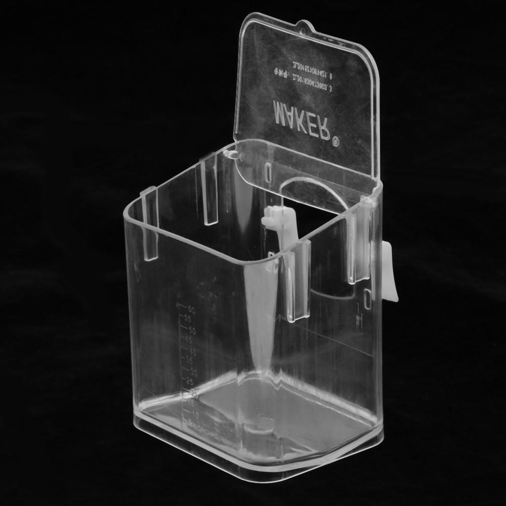 Pet bird acrylic feeder storage parrot cage hanging pet
