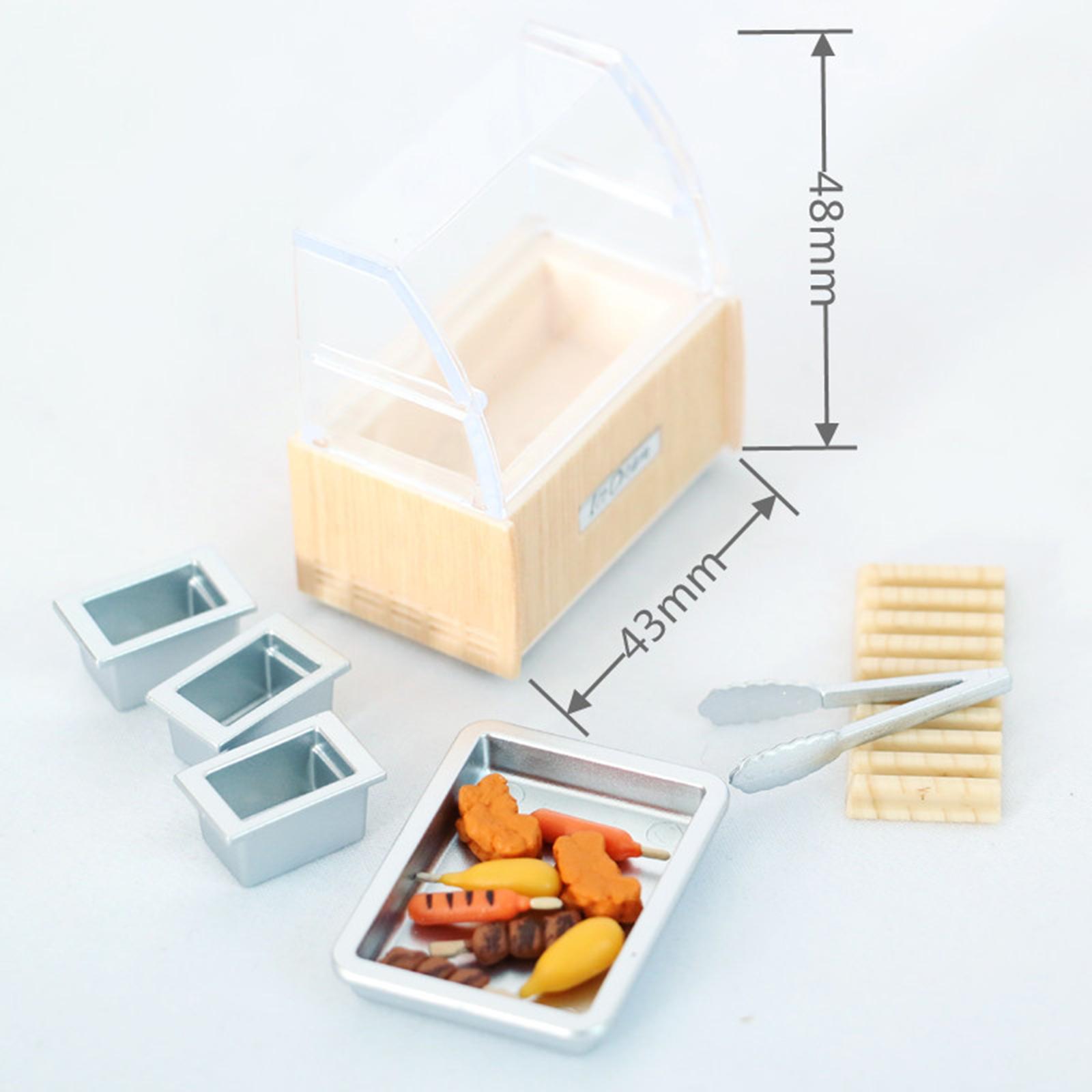Dollhouse Food Cabinet Dollhouse Accessories Scenery Supplies Life Scenes for Children