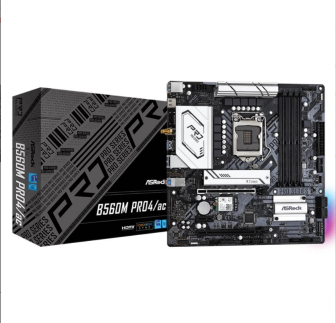 MAINBOARD Asrock B560M PRO4/AC- Socket 1200 _ HÀNG CHÍNH HÃNG