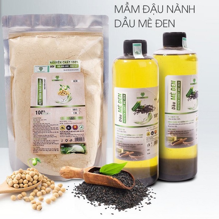 BỘT MẦM ĐẬU NÀNH MẸ KEN - 500G TẶNG VÍ