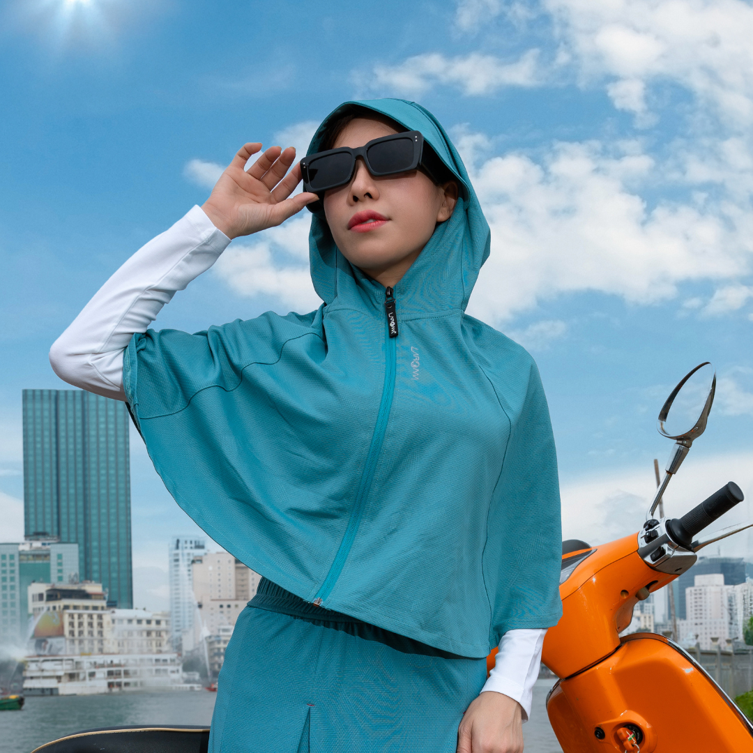 Mũ Trùm Chống Nắng Coolair Laroma | UPF50+ | Vải Thơm | Làm Mát | Thời Trang | Đa Dụng