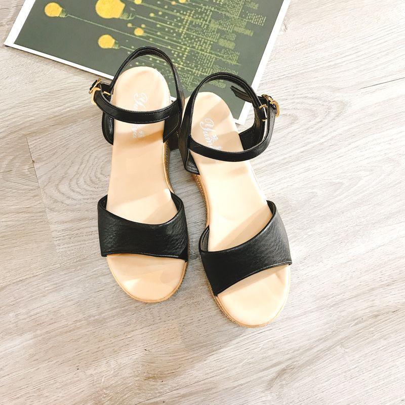 Sandal xuồng thời trang đế viền đá-SD195