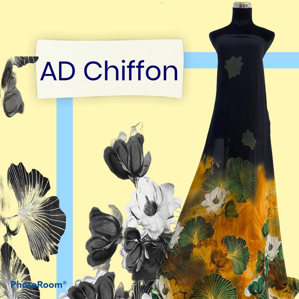 Vải voan chiffon hoa may áo dài đầm áo kiểu MS3402