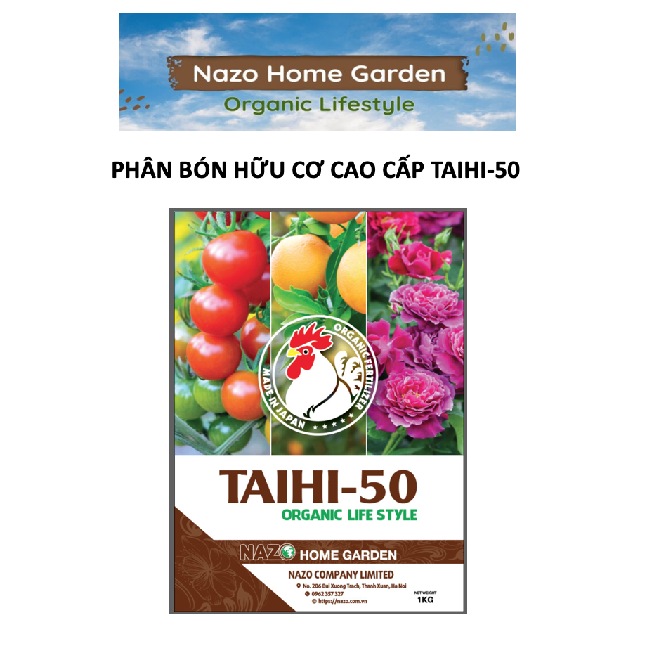 Phân bón hữu cơ cao cấp TAIHI-50 (Túi 1kg)