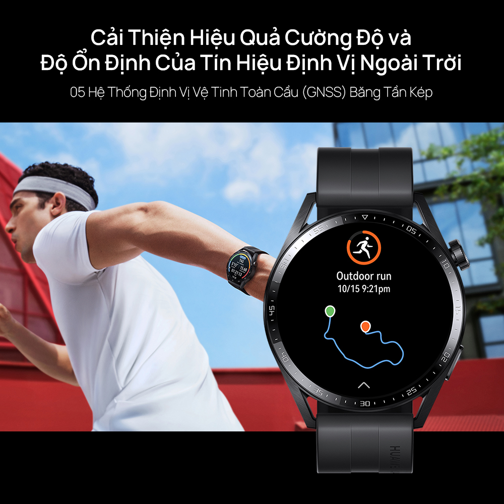 Đồng Hồ Thông Minh HUAWEI WATCH GT 3 46mm | Theo Dõi Spo2 Cả Ngày | Huấn Luyện Viên Chạy Bộ AI | Thời Lượng Sử Dụng Pin Dài | Hàng Chính Hãng