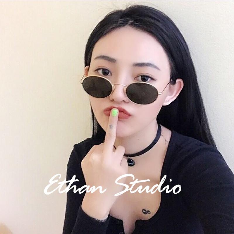 Kính râm thời trang tròn thầy bói tin hin phong cách Ulzzang Hàn Quốc Camcamvintage