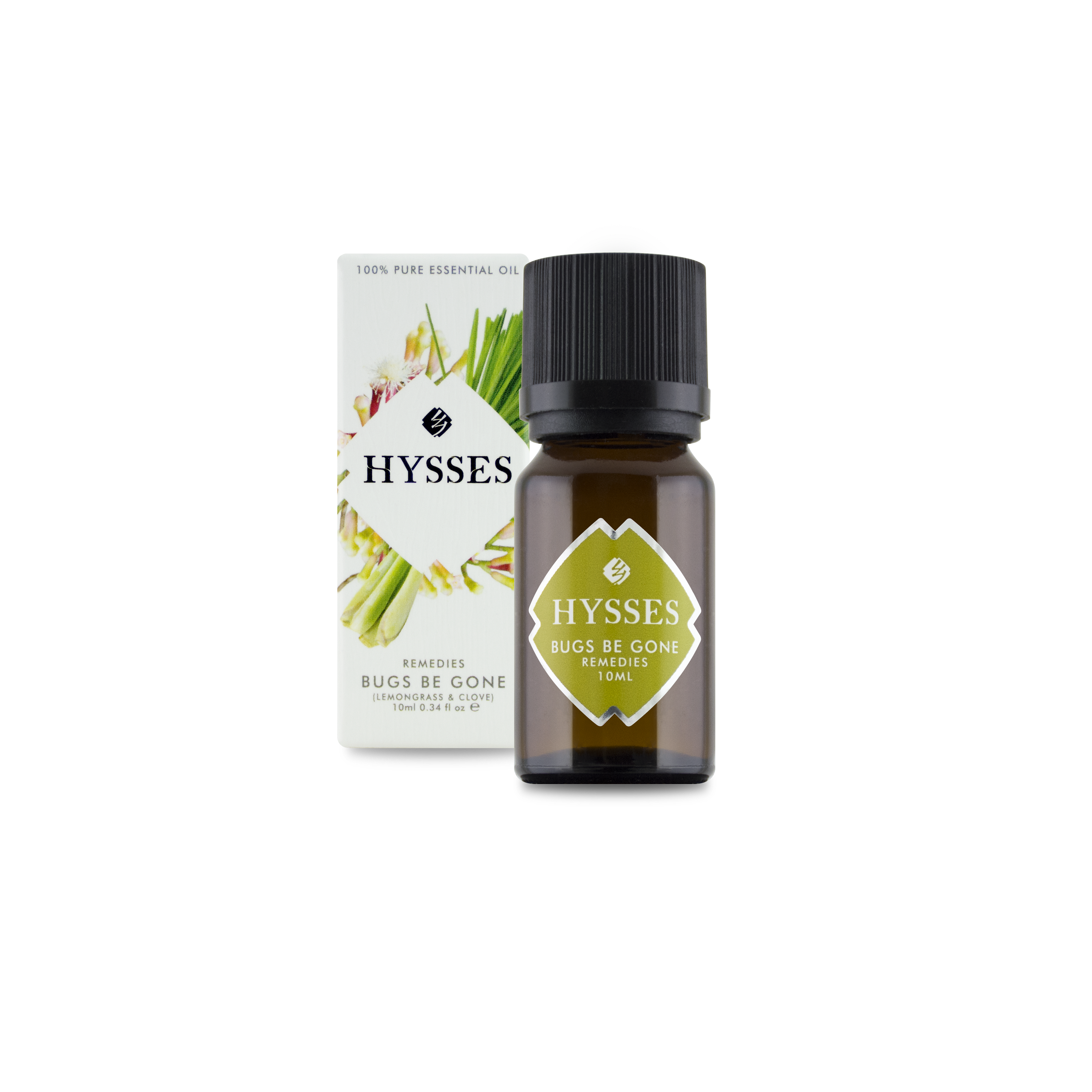 Tinh Dầu Cao Cấp Hysses Remedies Bugs Be Gone Giúp Xua Đuổi Côn Trùng, Hương Dễ Chịu, Giảm Căng Thẳng, Mang Đến Cảm Giác Thư Thái Với Tinh Dầu Tuyết Tùng & Hoắc Hương Hữu Cơ Tự Nhiên