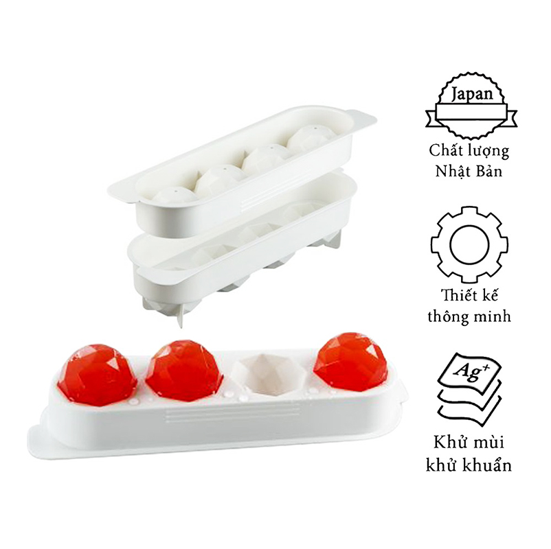 Khay Đá Tròn 4 Viên Ice Sphere Tray