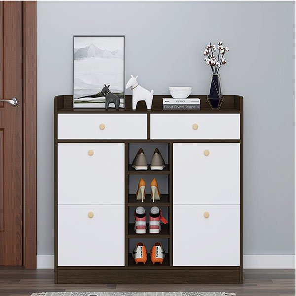 Tủ giày gỗ MDF thiết kế sang trọng nhỏ gọn