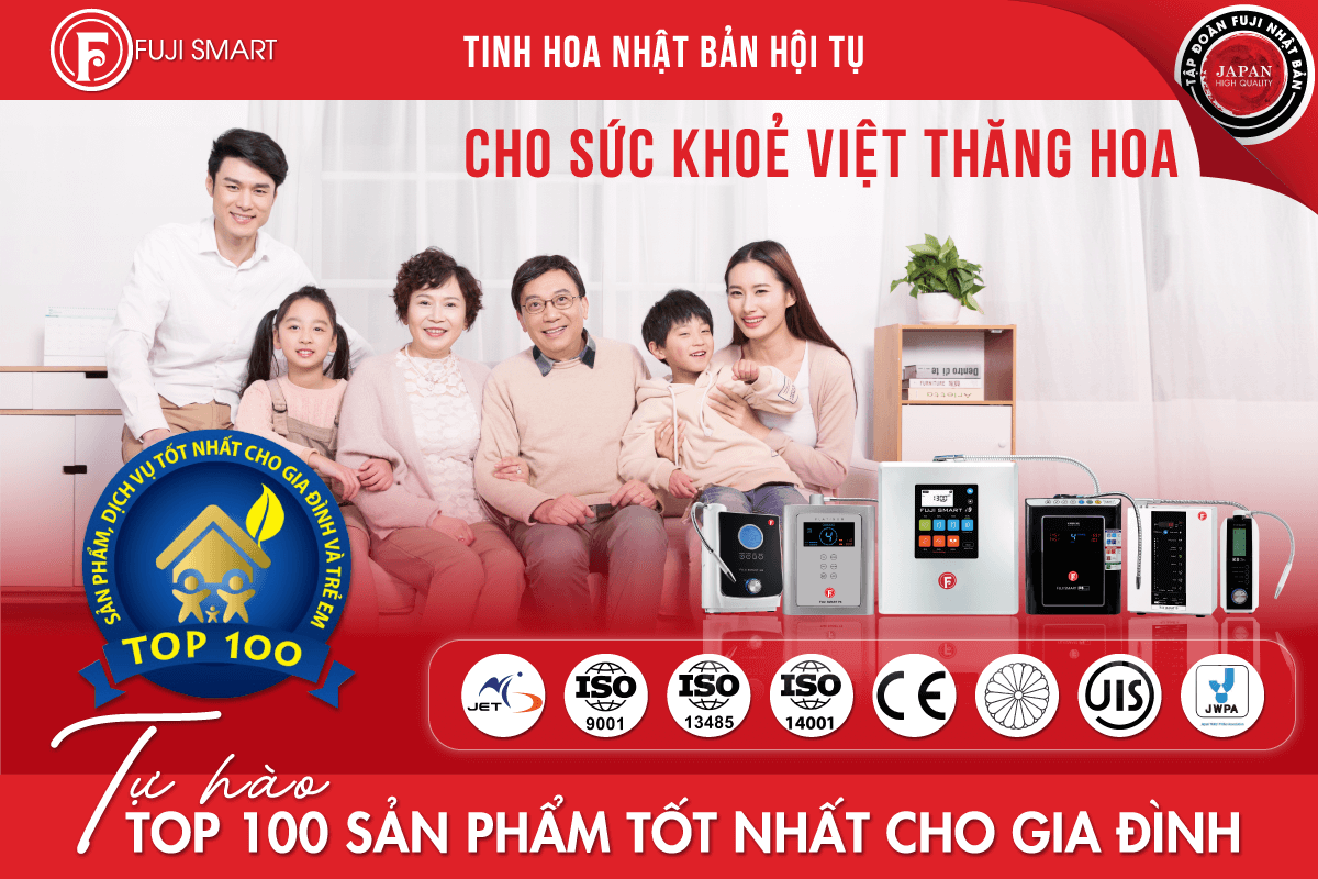 Máy lọc nước ion kiềm điện giải Fuji Smart i9 - Hàng chính hãng