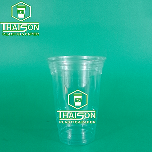 Ly Nhựa PET Nắp Cầu 590ml Được In Thương Hiệu Theo Yêu Cầu Cho Quán Trà Sữa, Cà Phê, Sinh Tố